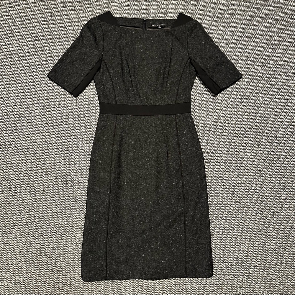 ANTONIO MELANI Black Midi Sheath Dress